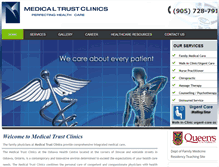 Tablet Screenshot of medicaltrustclinics.com